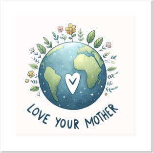 Love your mother Posters and Art